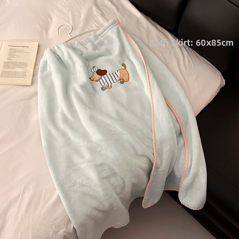 Trys mikropluošto vonios rankšluosčiai su plaukų džiovinimo kepure, lengvi, mažiau nei 100 g kiekvienam, 150D Jacquard audinys