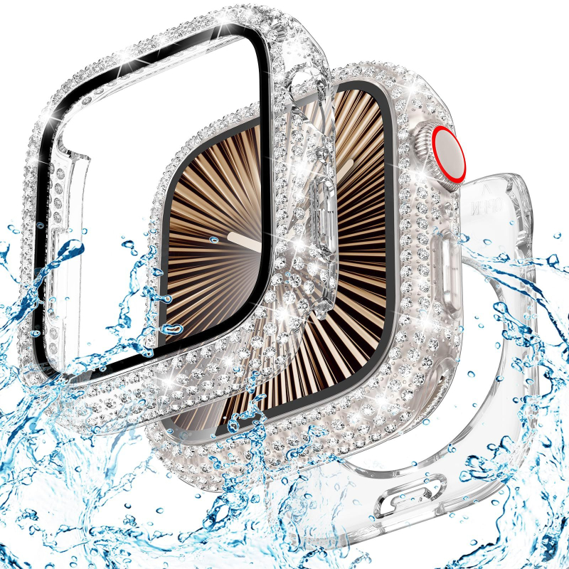 Zaštitna kutija za Apple Watch Ultra od PC-a s potpuno dijamantnom ugradnjom i integriranim tvrdom filmom