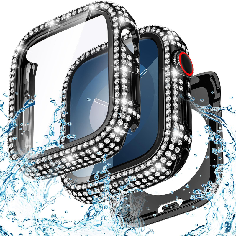 Zaštitna kutija za Apple Watch Ultra od PC-a s potpuno dijamantnom ugradnjom i integriranim tvrdom filmom