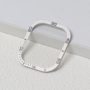 Ekrano rėmelis su integruota grūdinto stiklo ekrano apsauga Apple Watch Ultra 1/2 — aliuminio lydinys, 10 g, Geek thinking