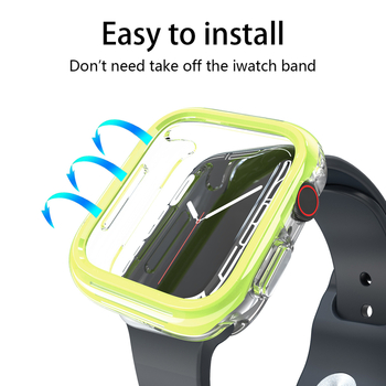 Carcasă pentru Apple Watch – material TPU+PC, Seria 10, Generația 456789