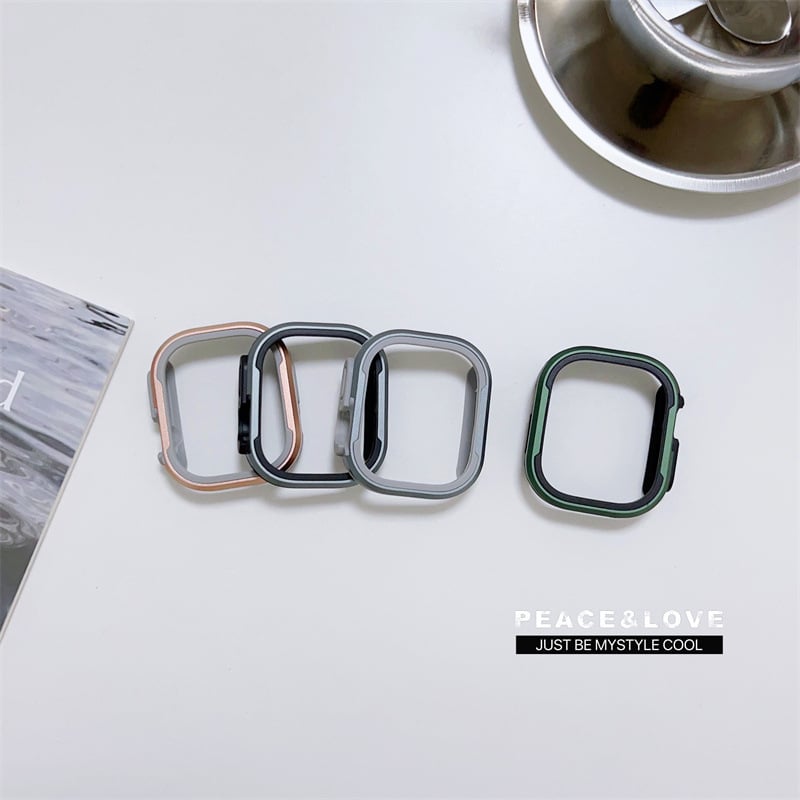 Apple Watch 8 kaitsekorpus — alumiiniumisulamist raam, metallkorpus, litsentsiga erimärk