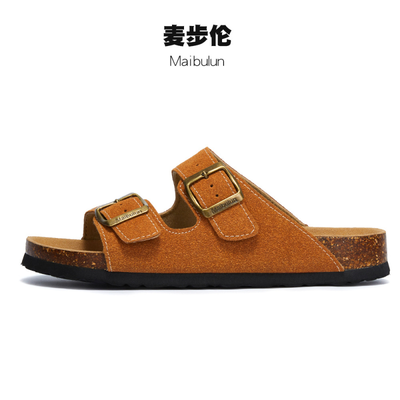 McProm kamštinės šlepetės, neslystanti EVA pada, matinė viršutinė dalis, tinklinis vidus, suaugusiems, vienos spalvos, plokščias padas