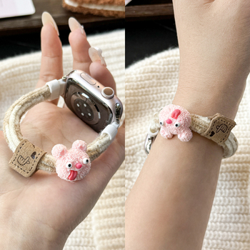 Remen za Apple Watch S9 – trakica za kosu, 12 mm sučelje, minimalistički stil, težina 10 g