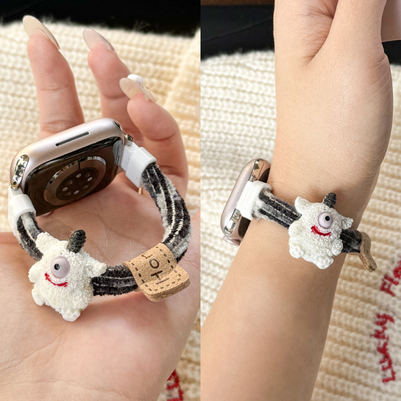 Remen za Apple Watch S9 – trakica za kosu, 12 mm sučelje, minimalistički stil, težina 10 g