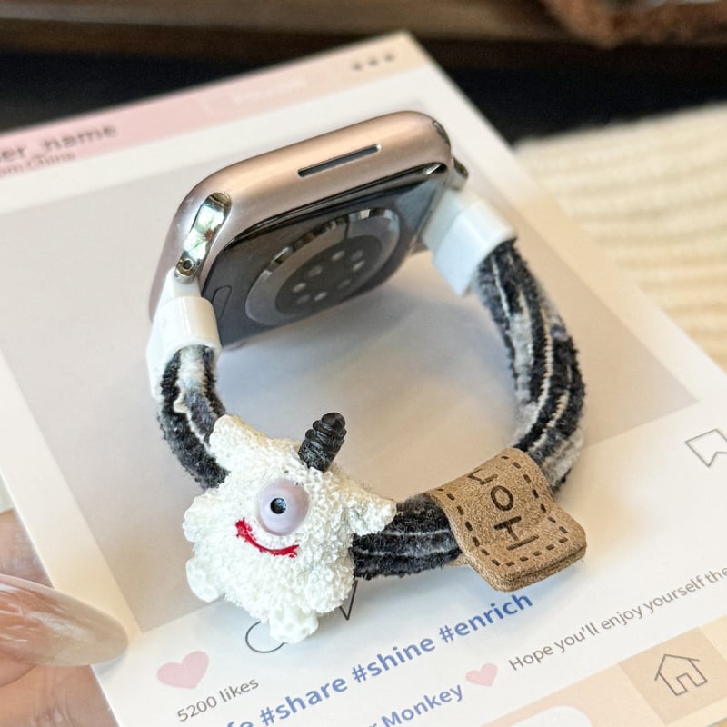 Remen za Apple Watch S9 – trakica za kosu, 12 mm sučelje, minimalistički stil, težina 10 g