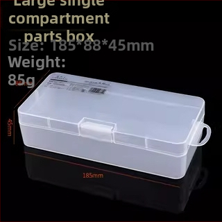 Skaidri plastikinė laikymo dėžutė elektroninėms dalims ir varžtams — plokštėms skirtas organizatorius su tvirtu rėmu