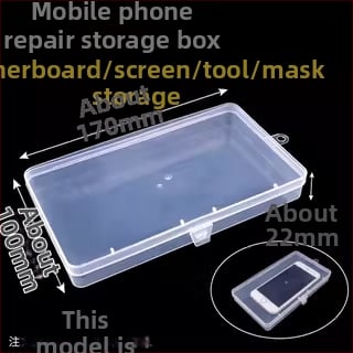 Skaidri plastikinė laikymo dėžutė elektroninėms dalims ir varžtams — plokštėms skirtas organizatorius su tvirtu rėmu