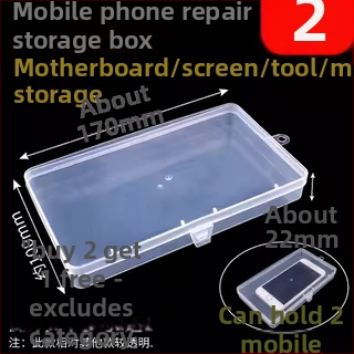 Skaidri plastikinė laikymo dėžutė elektroninėms dalims ir varžtams — plokštėms skirtas organizatorius su tvirtu rėmu