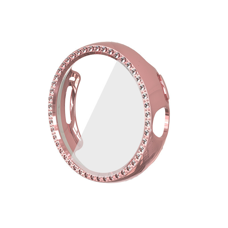 Carcasă de protecție Pixel Watch 1/2 Gen – design gol cu o singură rând de diamante, material PC