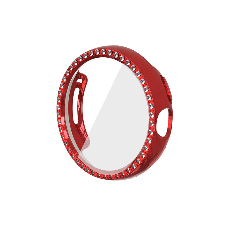 Carcasă de protecție Pixel Watch 1/2 Gen – design gol cu o singură rând de diamante, material PC