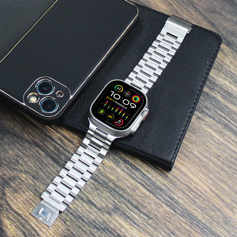 Brățară din oțel inoxidabil cu cataramă magnetică pentru Apple Watch Ultra