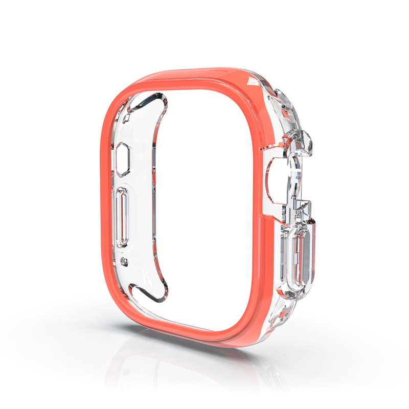 Kućište za Apple Watch Series 9, TPU+PC, polupokriven dizajn s prorezima