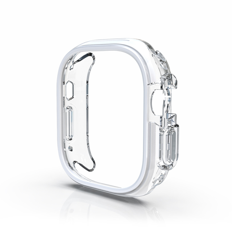 Kućište za Apple Watch Series 9, TPU+PC, polupokriven dizajn s prorezima