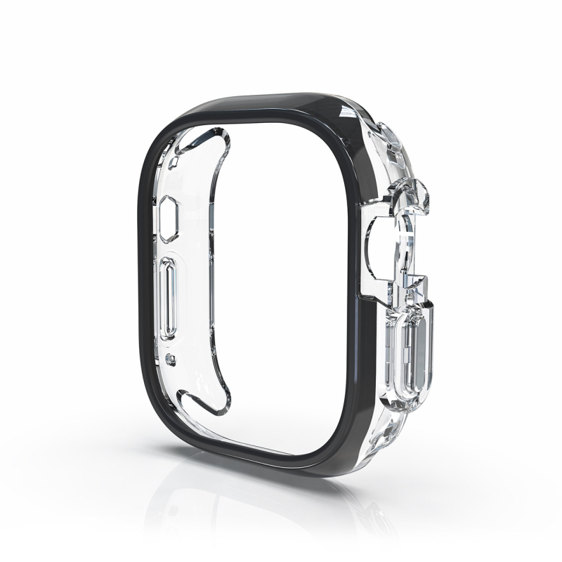 Kućište za Apple Watch Series 9, TPU+PC, polupokriven dizajn s prorezima