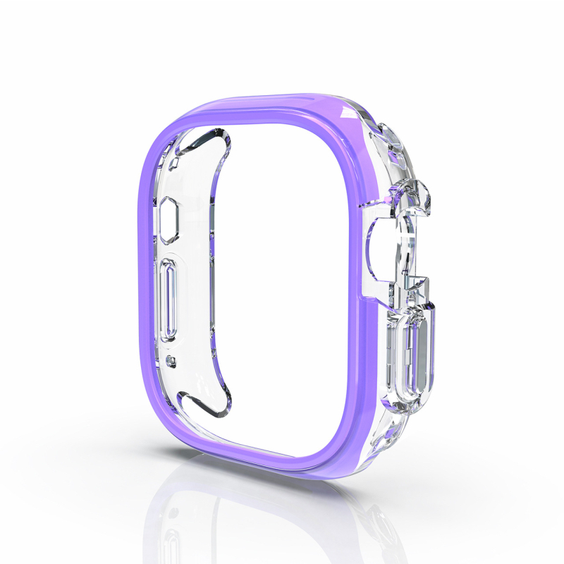 Kućište za Apple Watch Series 9, TPU+PC, polupokriven dizajn s prorezima