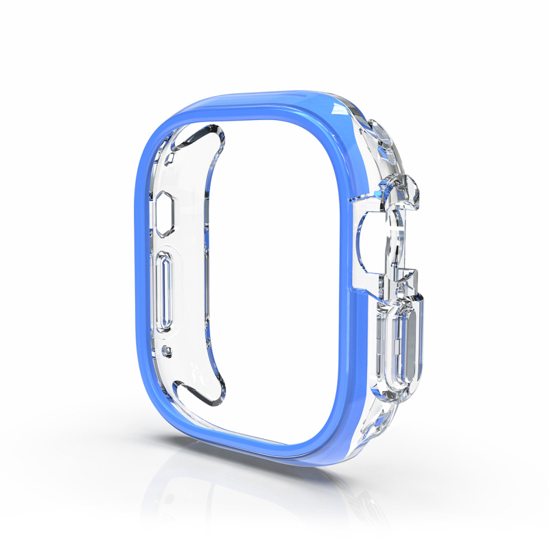 Kućište za Apple Watch Series 9, TPU+PC, polupokriven dizajn s prorezima