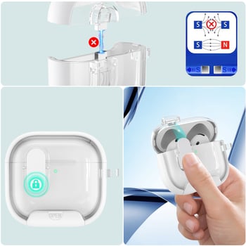 AirPods 4 aizsargkaste - visaptverošs korpuss, matēta apdare, roku darbs, TPE materiāls, saderīgs ar Apple