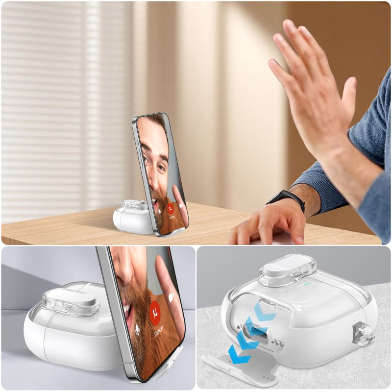 AirPods 4 aizsargkaste - visaptverošs korpuss, matēta apdare, roku darbs, TPE materiāls, saderīgs ar Apple