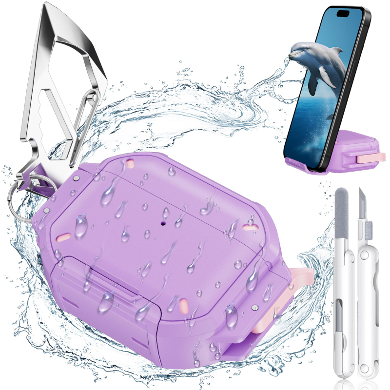 Vodootporan zaštitni kućište za AirPods Pro 3 i AirPods Pro 4, potpuno prekrivanje, Bluetooth futrola za bežične slušalice, otpornost na padove