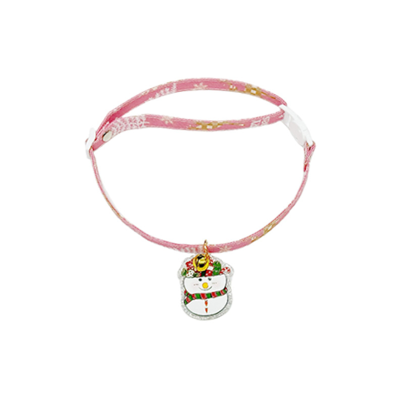 Candy Cute Pet Plastična ogrlica za pse i mačke s božićnom mašnicom, zvončićem i sigurnosnom kopčom