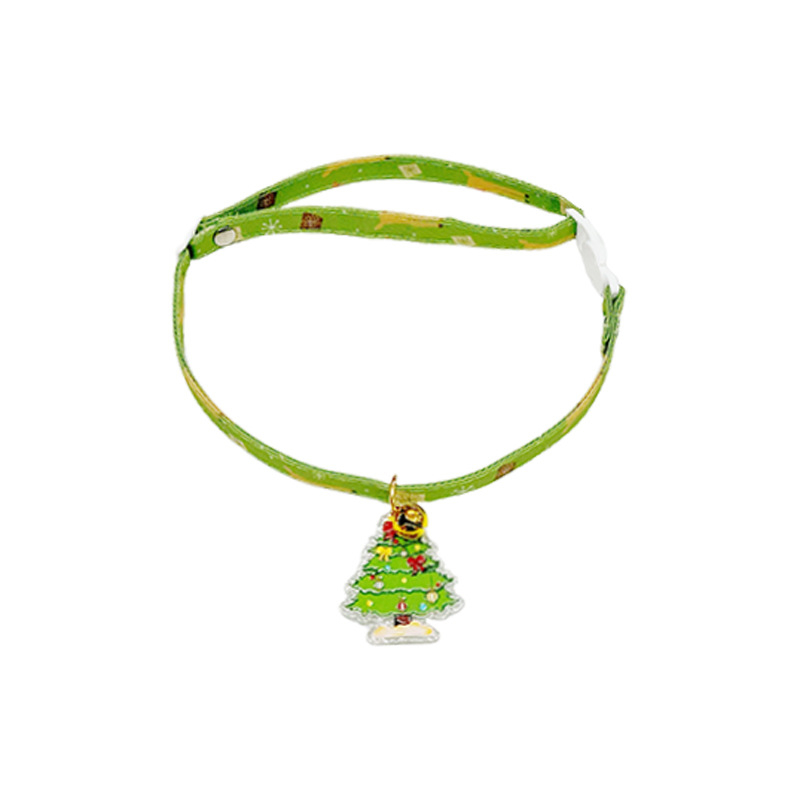 Candy Cute Pet Plastična ogrlica za pse i mačke s božićnom mašnicom, zvončićem i sigurnosnom kopčom