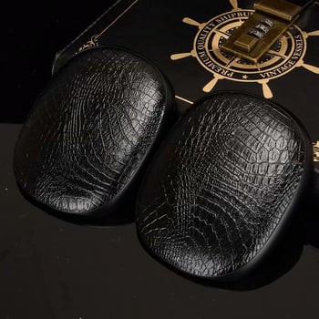 Θήκη Bluetooth για AirPods Max από PU+PC, μοτίβο κροκοδειλίου, τύπος πίσω καλύμματος, φινίρισμα Hand-Foil