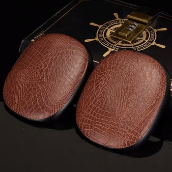 Θήκη Bluetooth για AirPods Max από PU+PC, μοτίβο κροκοδειλίου, τύπος πίσω καλύμματος, φινίρισμα Hand-Foil