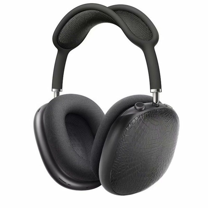 Θήκη Bluetooth για AirPods Max από PU+PC, μοτίβο κροκοδειλίου, τύπος πίσω καλύμματος, φινίρισμα Hand-Foil