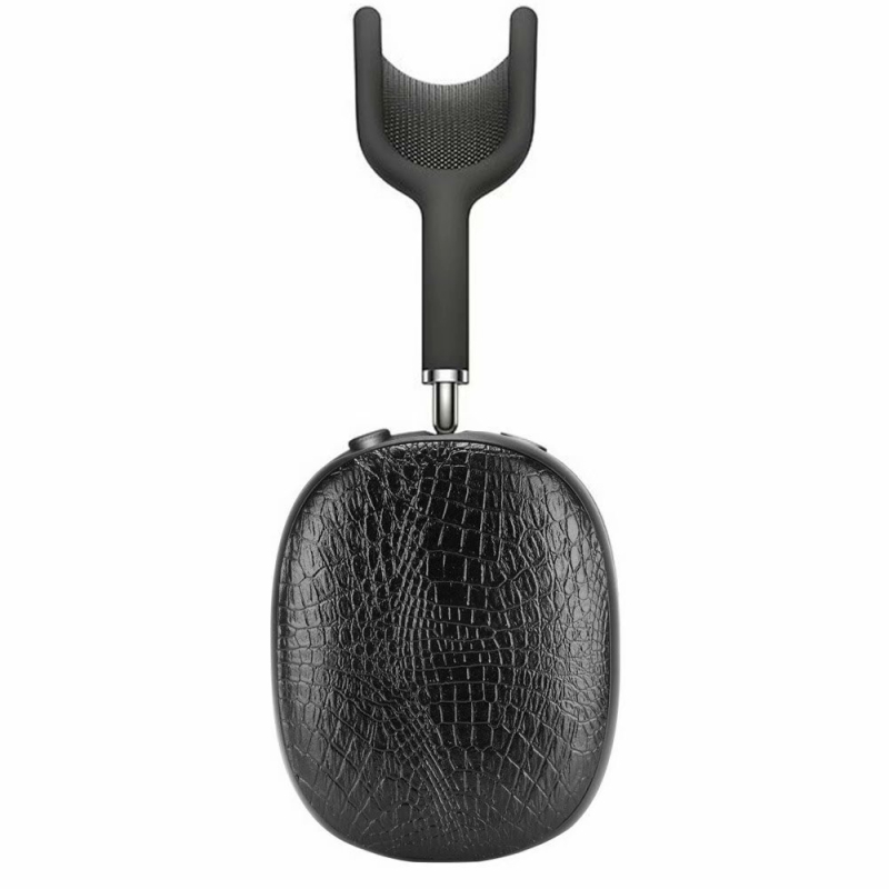 Θήκη Bluetooth για AirPods Max από PU+PC, μοτίβο κροκοδειλίου, τύπος πίσω καλύμματος, φινίρισμα Hand-Foil