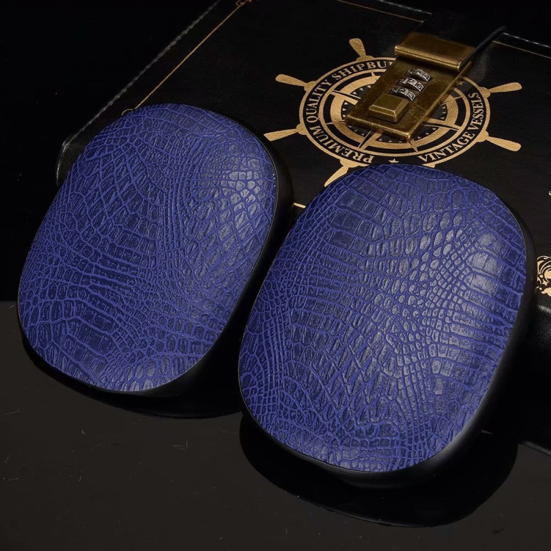 Θήκη Bluetooth για AirPods Max από PU+PC, μοτίβο κροκοδειλίου, τύπος πίσω καλύμματος, φινίρισμα Hand-Foil