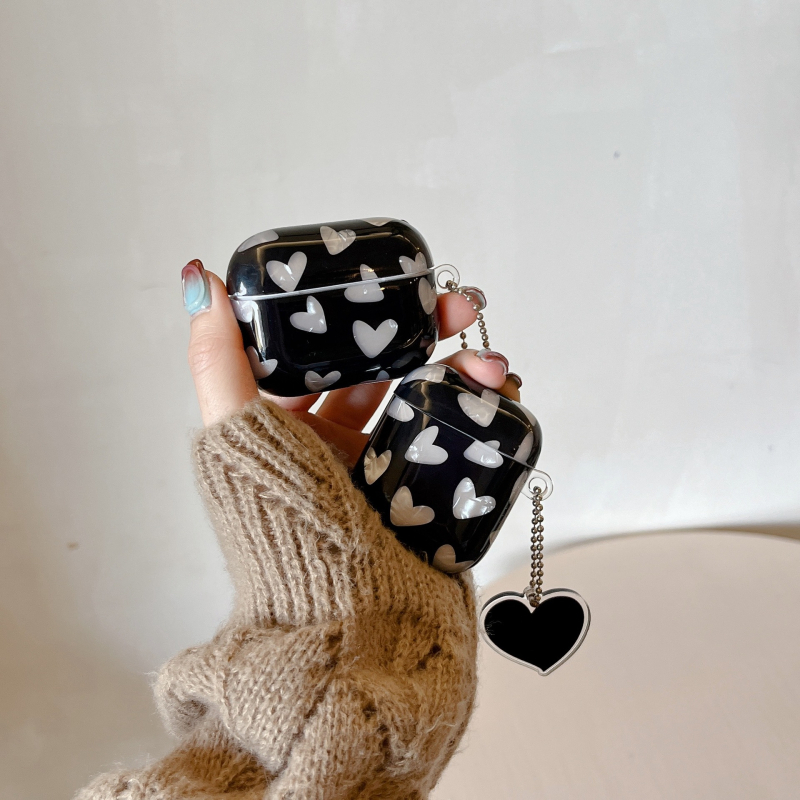 TPU mekana futrola za AirPods 4. generacije / Pro 2. generacije, s uzorkom školjke i crtanim otisnom