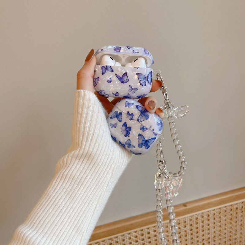 TPU mekana futrola za AirPods 4. generacije / Pro 2. generacije, s uzorkom školjke i crtanim otisnom