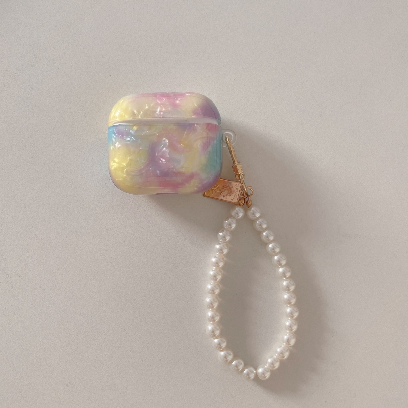 TPU mekana futrola za AirPods 4. generacije / Pro 2. generacije, s uzorkom školjke i crtanim otisnom