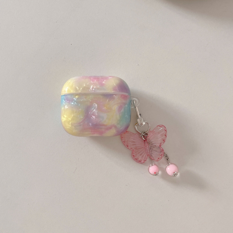 TPU mekana futrola za AirPods 4. generacije / Pro 2. generacije, s uzorkom školjke i crtanim otisnom