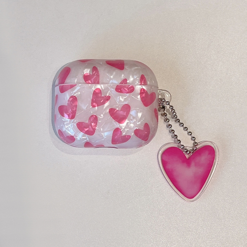 TPU mekana futrola za AirPods 4. generacije / Pro 2. generacije, s uzorkom školjke i crtanim otisnom