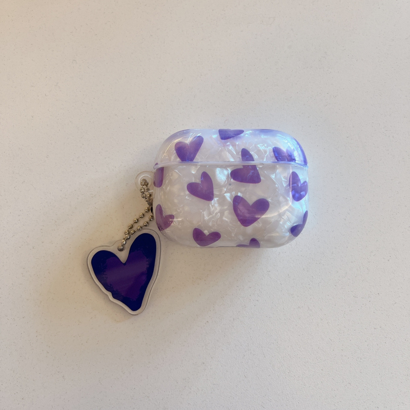 TPU mekana futrola za AirPods 4. generacije / Pro 2. generacije, s uzorkom školjke i crtanim otisnom