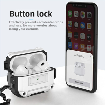 Kućište AirPods Pro 2 – mekano TPU kućište s prilagodljivim zaštitnim poklopcem za Apple slušalice