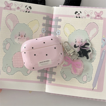 Kutija za AirPods od PC materijala, mekano kućište, reljefni emboss, kompatibilno s Apple.