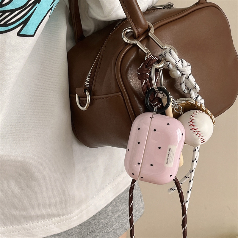 Kutija za AirPods od PC materijala, mekano kućište, reljefni emboss, kompatibilno s Apple.