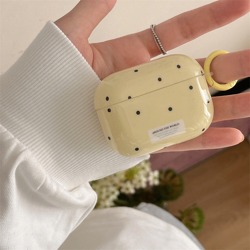 Kutija za AirPods od PC materijala, mekano kućište, reljefni emboss, kompatibilno s Apple.