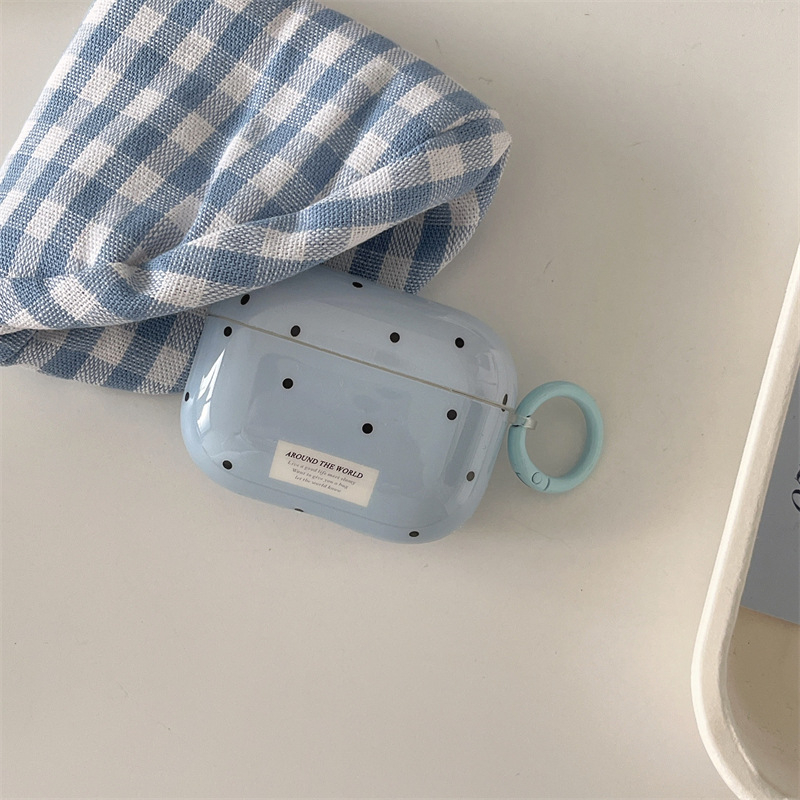 Kutija za AirPods od PC materijala, mekano kućište, reljefni emboss, kompatibilno s Apple.