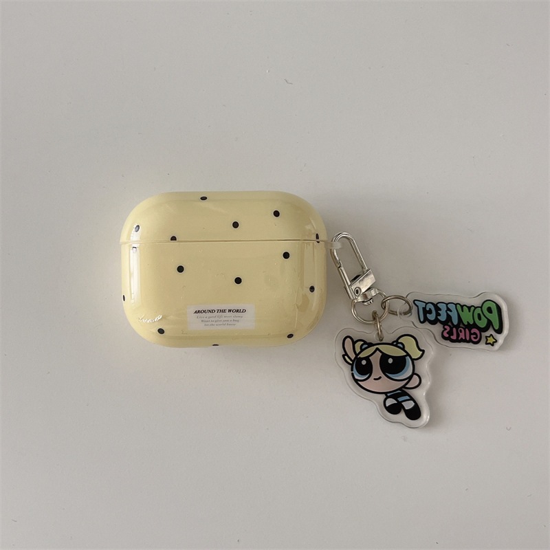 Kutija za AirPods od PC materijala, mekano kućište, reljefni emboss, kompatibilno s Apple.