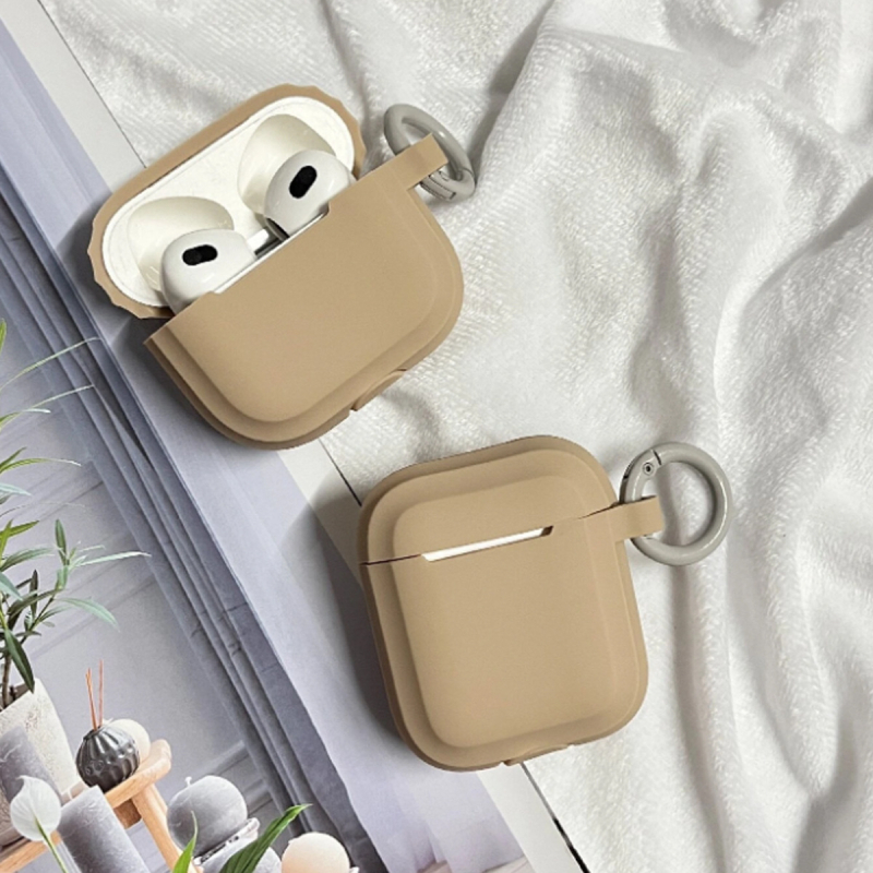 Kućište za AirPods od mekog silikona – otporno na padove, izrađeno injekcijskim oblikovanjem, kompatibilno s Apple AirPods.