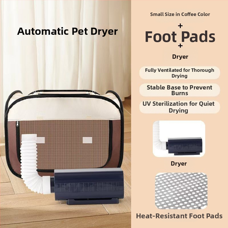 Trešās paaudzes mājdzīvnieku žāvēšanas kaste, pilnīgi automātiska mājas izmantošana, piemērots kaķiem, jauda <1000W, spriegums ≤36V