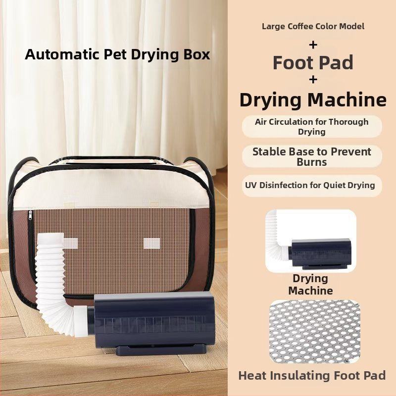 Trešās paaudzes mājdzīvnieku žāvēšanas kaste, pilnīgi automātiska mājas izmantošana, piemērots kaķiem, jauda <1000W, spriegums ≤36V