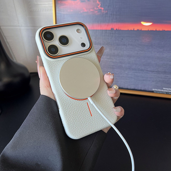 iPhone 17 Pro Max tanko kružno magnetsko kućište, velika kamera otvor, lychee tekstura, otpornost na padove