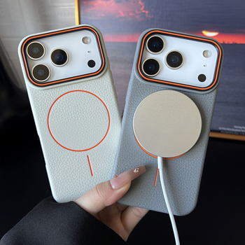 iPhone 17 Pro Max tanko kružno magnetsko kućište, velika kamera otvor, lychee tekstura, otpornost na padove