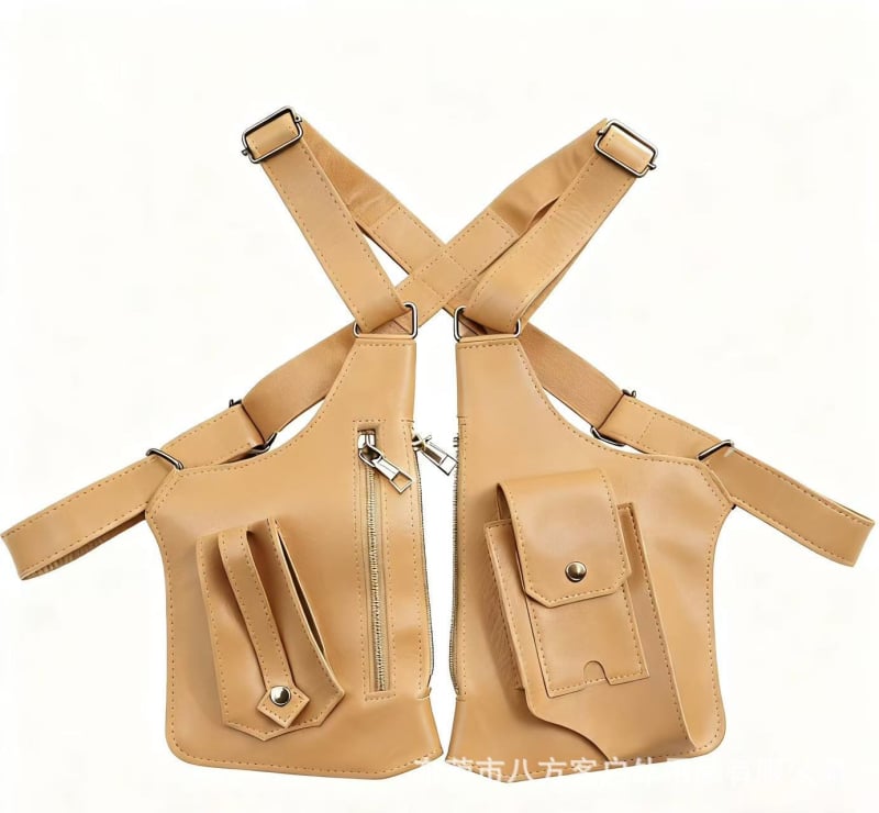 Taška na mobilný telefón z PVC, zapínanie na zips, vnútorná kapsa na telefón, vodorovný štvorcový tvar, 400 g (PVC; zips; vnútorná kapsa; vodorovný štvorcový tvar; 400 g)