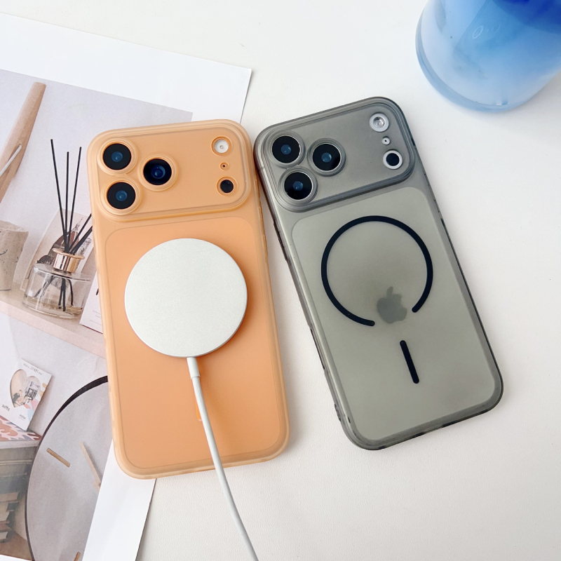 Magnetska mat završna futrola za iPhone 15–17, tanko, otporno na padove, unisex
